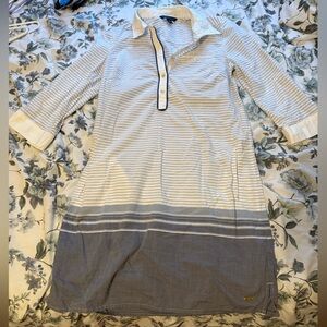Tommy Hilfiger Blue and White Striped Dress